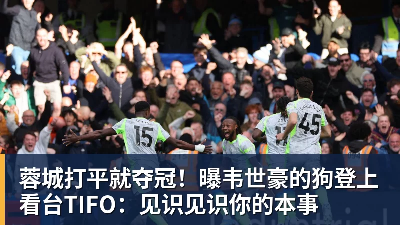 华体会体育蓉城打平就夺冠！曝韦世豪的狗登上看台TIFO：见识见识你的本事